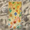 Surfboard & Beach Cocktail & Abstract Tropical Beach Towel,Soft Durable Quick-Drying, Ideal For Summer Beach, Swimming & Camping