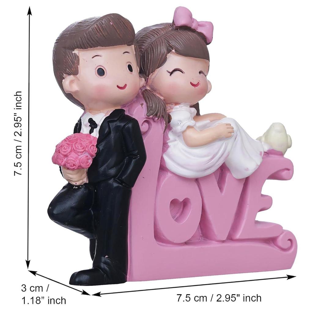 Cute Couple Love Decorative Showpiece - Valentine Gift for Girlfriend, Boyfriend, Husband, Wife, Him, Her