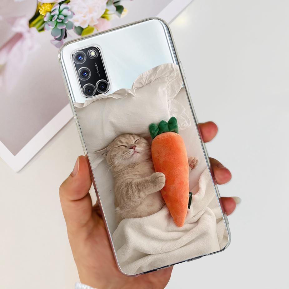 For Oppo A52 A72 A92 Case Cute Fashion Painted Cover Clear Silicone Phone Cases For Oppo A72 A 52 92 OppoA52 OppoA72 Soft Fundas