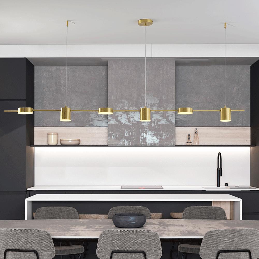 Moderní minimalistické závěsné svítidlo LED pásky Závěsná lampa Lustr Osvětlovací těleso pro kuchyňský bar Jídelní stůl