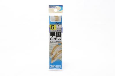 Owner OH Hayakake White Gizzard Snake (with Thread) Hook Gold No. 6-1 20501 Fishing Hook