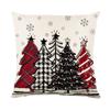 4PCS Christmas Cushion Cover 45X45CM Pillowcase Merry Christmas Decorations Home Ornament Xmas New Year Decor Sofa Pillow Covers