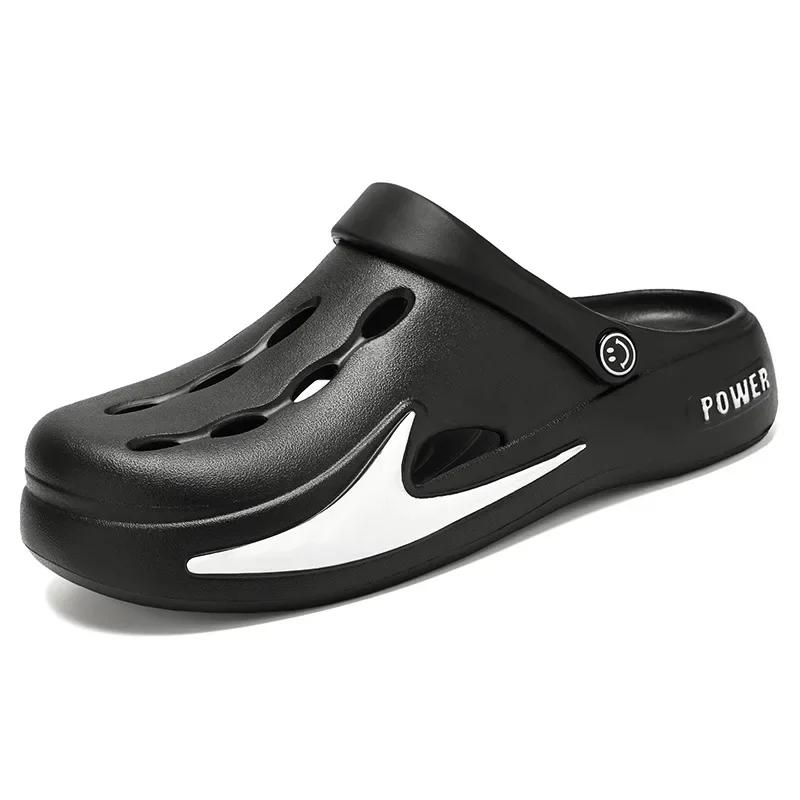 Fashion Men's Summer Shoes Breathable Toe Cap Slippers Thick Soled Comfortable Casual Shoes EVA Men's Sandals Free Shippiing Shoes