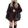 Mittellanger Wollmantel mit Gürtel - Vielseitiger Herbst-/Winterstil für Damen