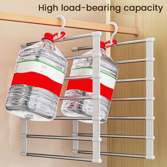 Věšák na kalhoty vícepatrový nerezový věšák na kalhoty otočný hák o 360 stupňů skládací design stojan na uskladnění kalhot
