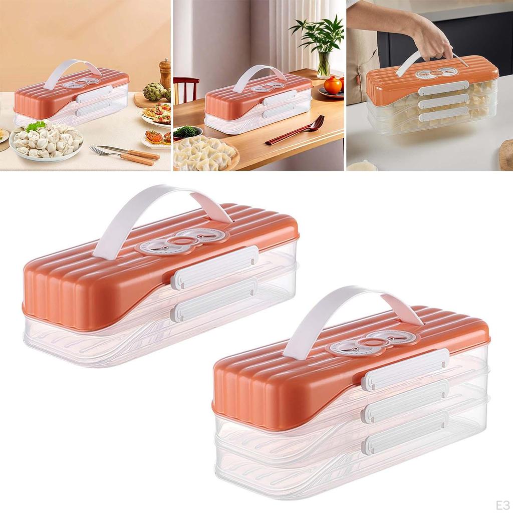 Donuts Box Cookie Carrier Measure Time Multipurpose Compact Organizer Food Storage Container for
