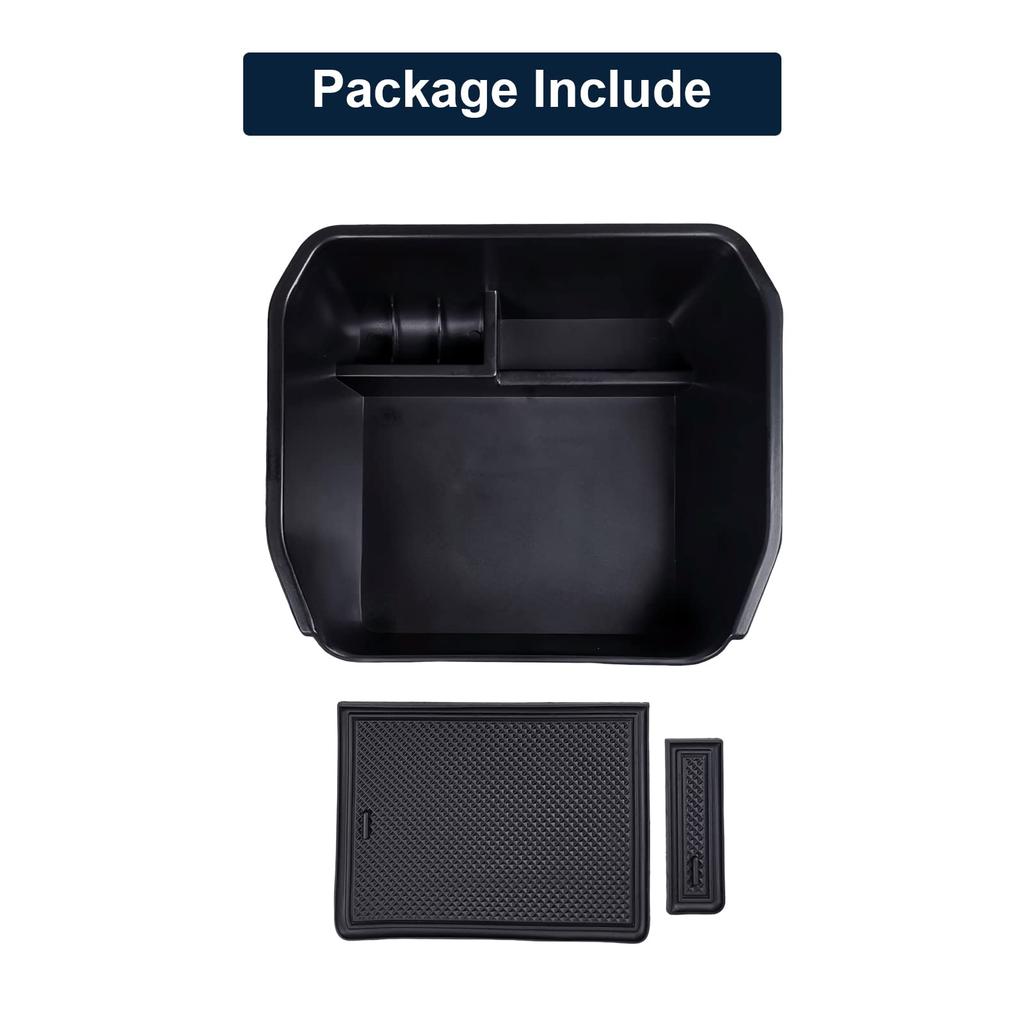 YEVEDUO Land Rover Defender Accessories Center Console Organizer Fits Defender 2023 Interior Armrest Secondary Storage Box with Coin Holder Compatible