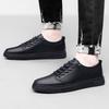2025 New Lace-up Men Casual Shoes Design Flats Breathable Sport Shoes Men's Genuine Leather Shoes Comfy Walking Sneakers