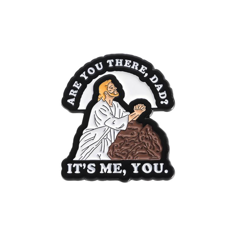 Jesus Is Lit Enamel Pins Custom GOD IS NO DEAD Brooches Lapel Badges Holy Jesus Jewelry Gift for Friends