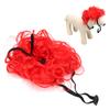 Pet Wig   Elastic Band Washable Dog Cosplay Wig for Small Medium Large Dogs Cats