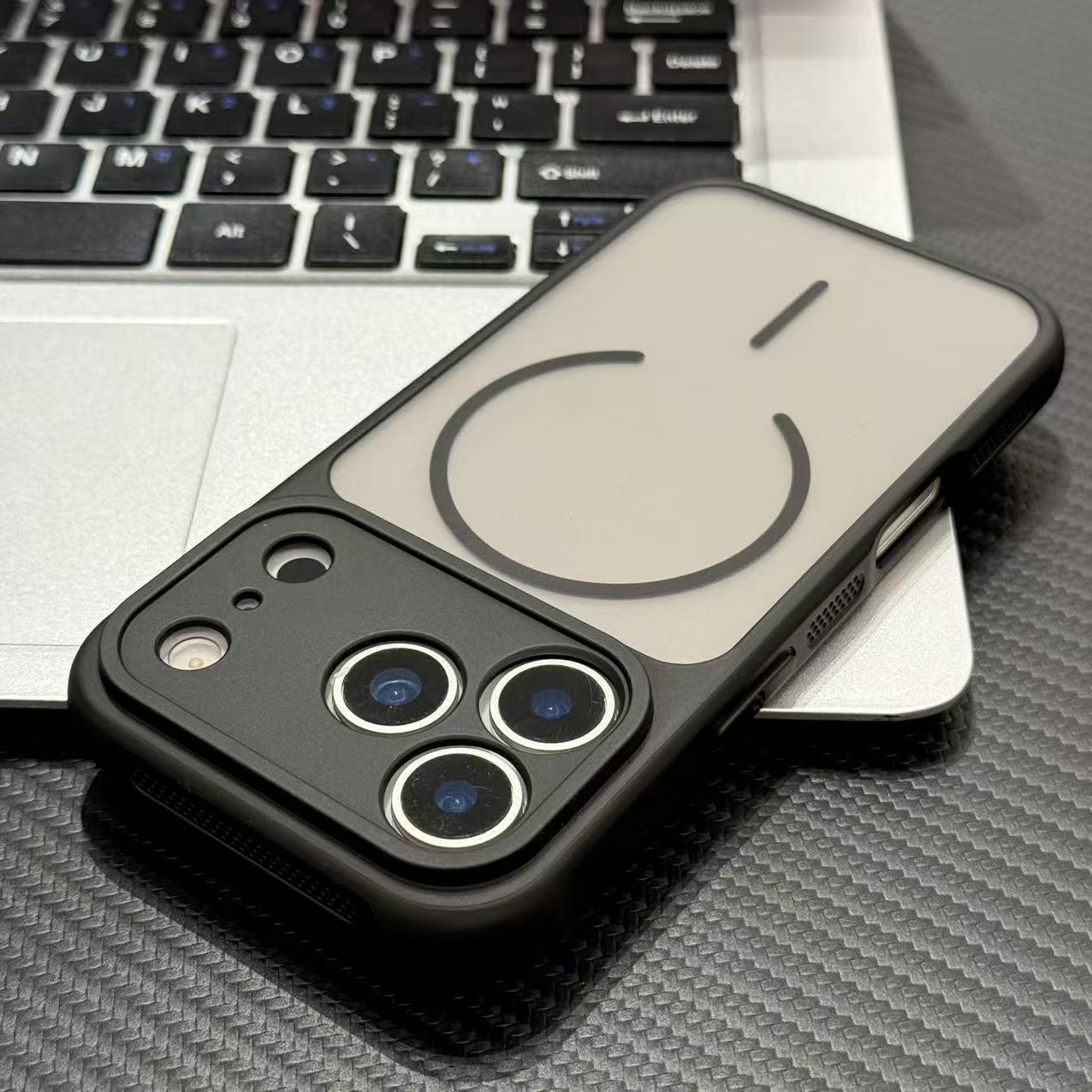 

Frosted Magnetic 2-in-1 Case for iPhone 17 PRO MAX with Heat Dissipation & Drop Protection iPhone 14