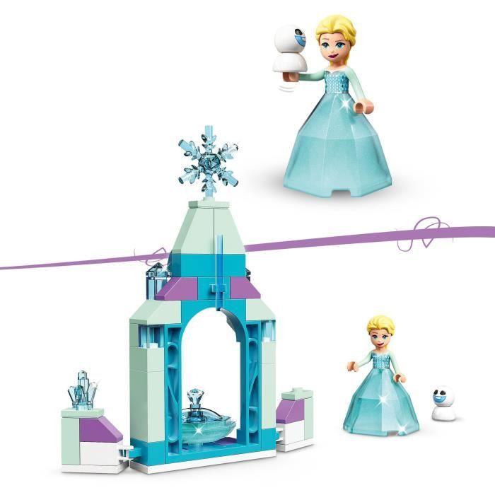 LEGO® 43199 Disney Elsas Schlossgarten, Bauspielzeug für Kinder, Mini-Puppe aus Die Eiskönigin 2 und Diamantkleid