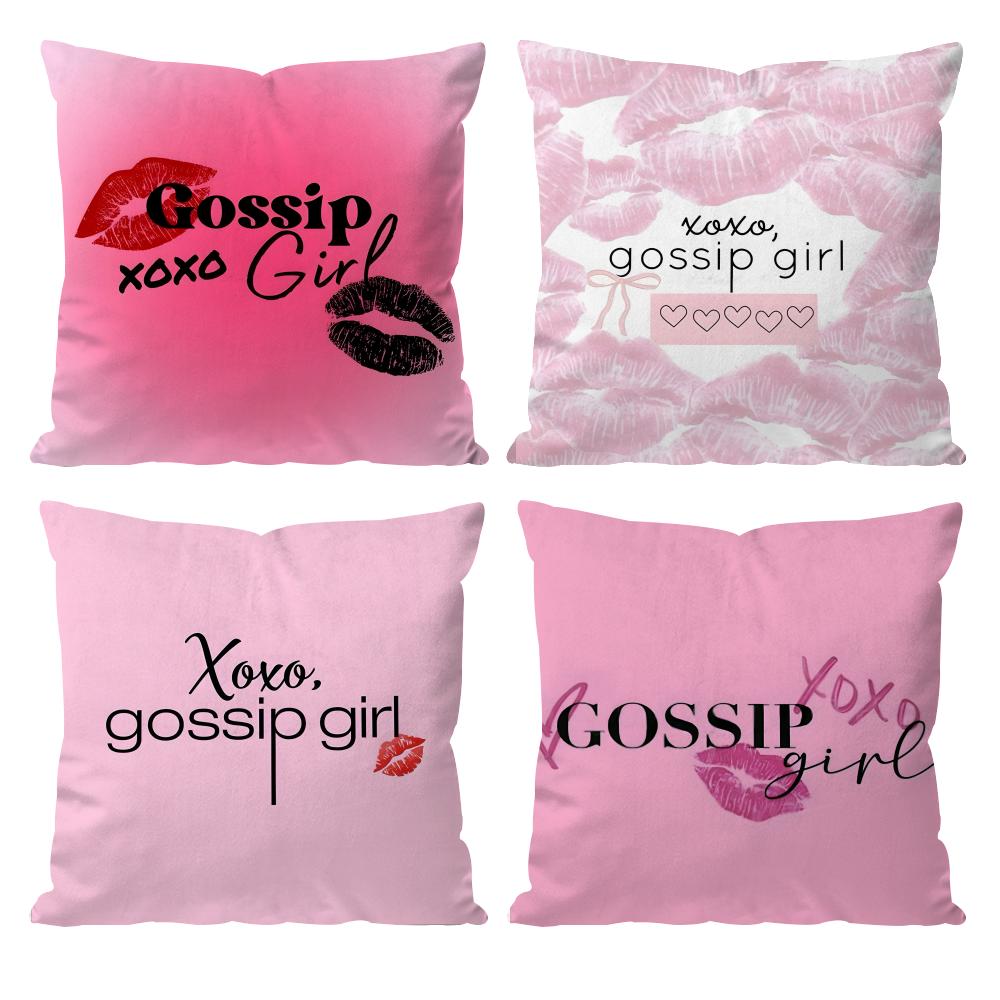 G-Gossip Girl-S Youth Cushion Cover Pattern Printed Pillowcase for Living Room Sofa Cushion Cover & Bedroom Decor