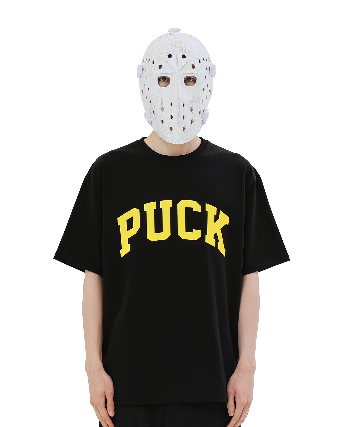 What The Fuck Puck Logo T-Shirt Black/Yellow L Size