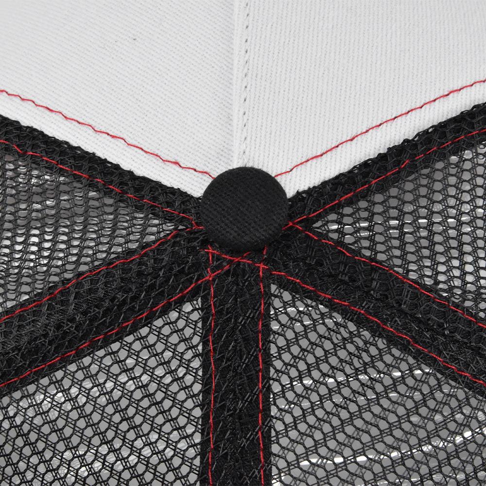 Embroidery Baseball Cap Fishbone Weaving Label Embroidery Cap Mesh Cap Bent Brim Sun Hat Summer Hat Sun Hat