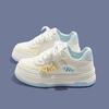 Girls shoes 2025 spring and autumn new niche bread shoes little girls sports shoes children's casual board shoes little white shoes