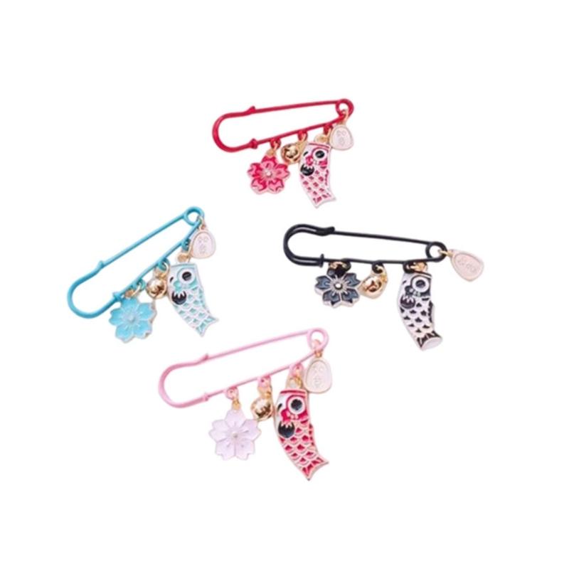 10Pcs Heavy Duty Safety Pins 2 Inch with 3 Holes Metal Kilt Pins Fasteners for DIY Brooch Making Blanket Knitted Fabric