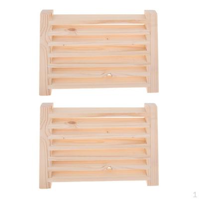 2x Cedar Sauna Grille, 8x5.3inch, Accessories