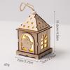 Christmas Luminous Wooden Cabin Ornament - Small House Tree Decoration