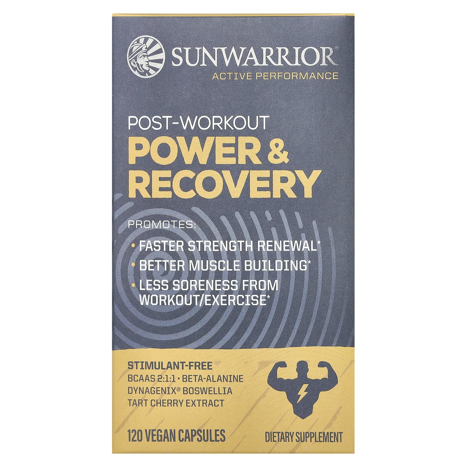 

Sunwarrior, post-workout, strength and recovery, 120 veggie capsules