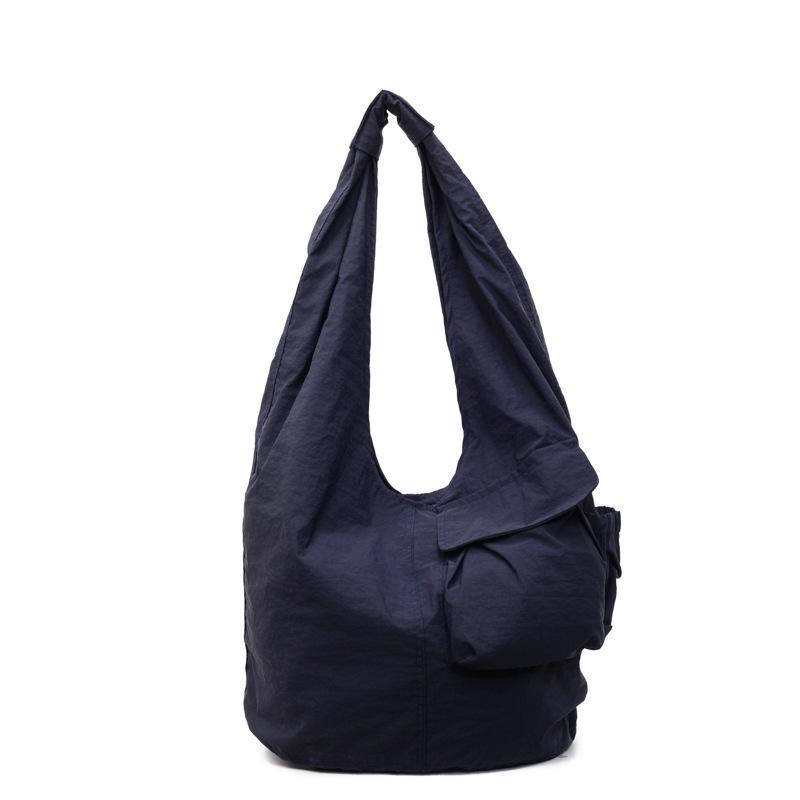 Japanese Autumn and Winter Single Shoulder Dumpling Bag Tooling Large Capacity Nylon Bag Going Out Shopping Mommy Armpit Bag Handbag
