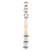 Straight Tambourine Hand Bells Shaker Rattle Single Row Handheld Tambourine