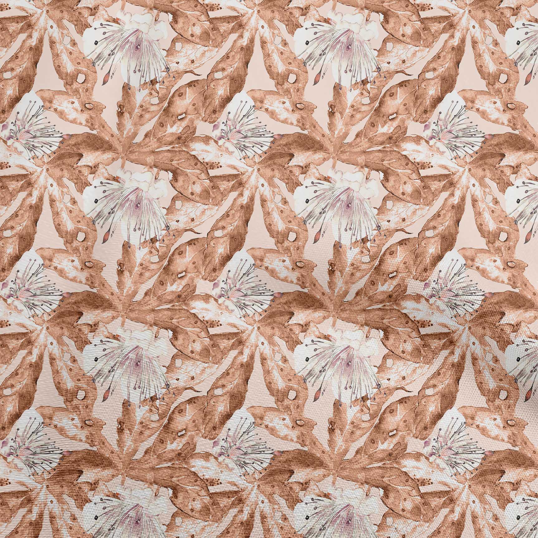 

oneOone Cotton Poplin Aquamarine Fabric Tropical Floral Sewing Material Print Fabric By The Yard 42 Inch 42 Inch Wide - Viscose Chiffon рожевий