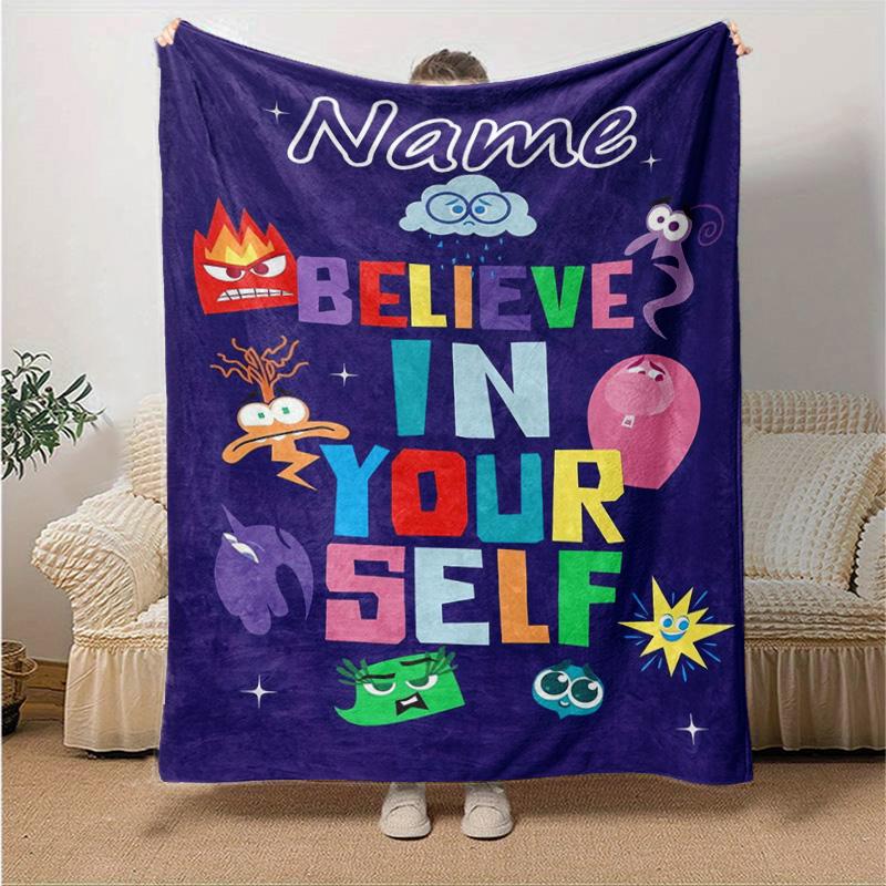 Custom 1pc Emotions Inside Out Journey Blanket, Soft And Comfortable Blanket, Casual Warm, Camping Travel Blanket, Birthday Gift Q91083