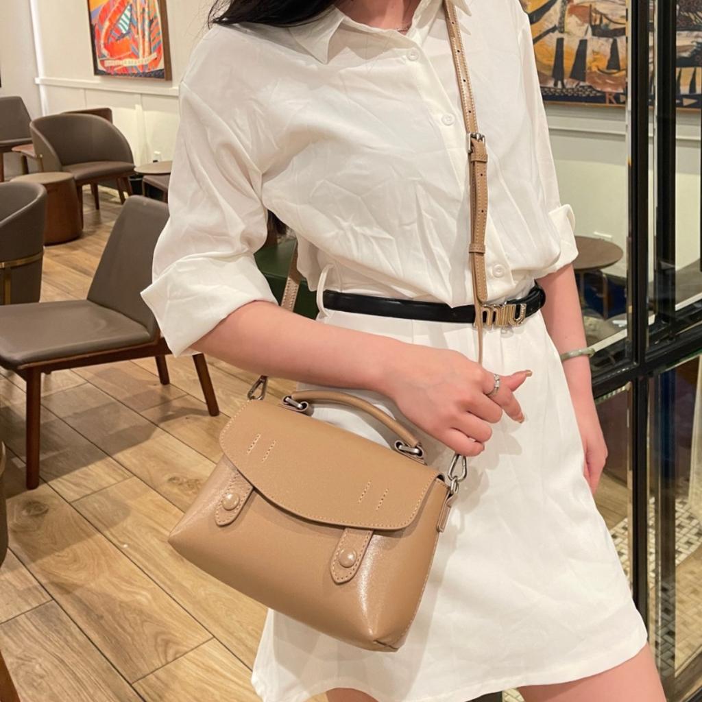 Women's genuine leather bag 2025 new casual underarm bag cowhide retro messenger versatile one-shoulder women's bag premium sense