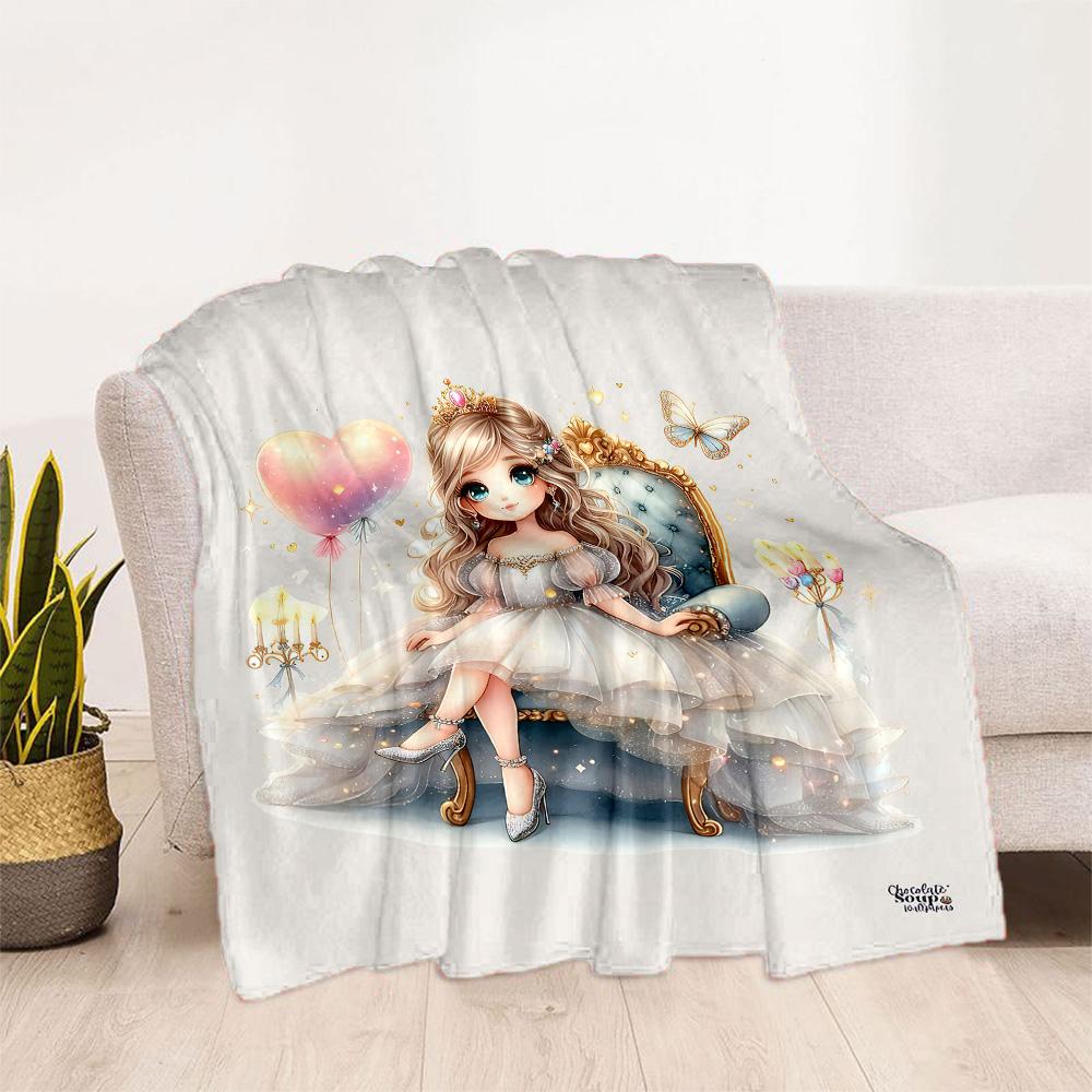 Golden Princess Shine Blankets are suitable for living rooms,making them an ideal choice for outdoor travel and gifts.