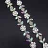 5Yards Rhinestone Chain Trim Shining Crystal Diamond Accessories DIY Craft Gift Flower Shape Decoration Diamond Metal Chains
