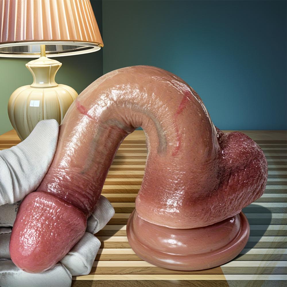 7.48" Realistic Double Layer Silicone Dildo with Strong Suction Cup – Safe for Vaginal, Anal & G-Spot Play – Ideal for Women and Couples, Adult Toy