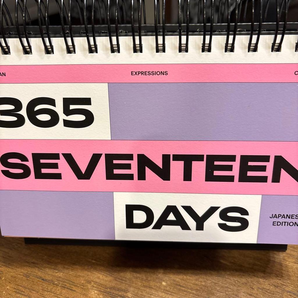 [USED] SEVENTEEN 365 days Seventeen daily calendar