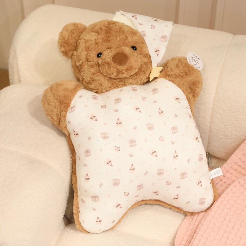 Creative Cartoon Little Bunny Bear Plush Funny Warm Hands Pillow Soft Stuffed Animal Salamander Doll Cushion for Kids Girls Gift