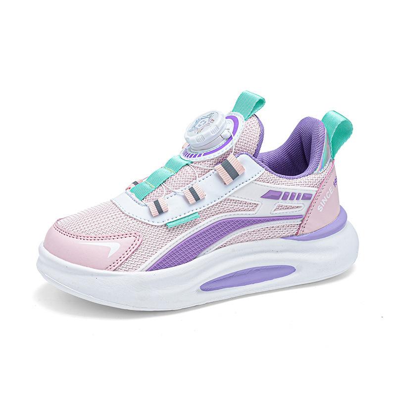 

2024 Новая брендовая детская обувь, спортивная обувь для детей, нескользящие кроссовки для мальчиков и девочек, повседневная обувь 30 (Insole 19.1CM) розовый