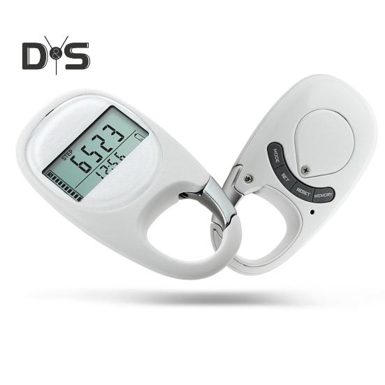 3D-Schrittzähler, einfacher Schrittzähler mit Karabiner, präziser Clip-Schrittzähler für Männer, Frauen, Kinder, Senioren