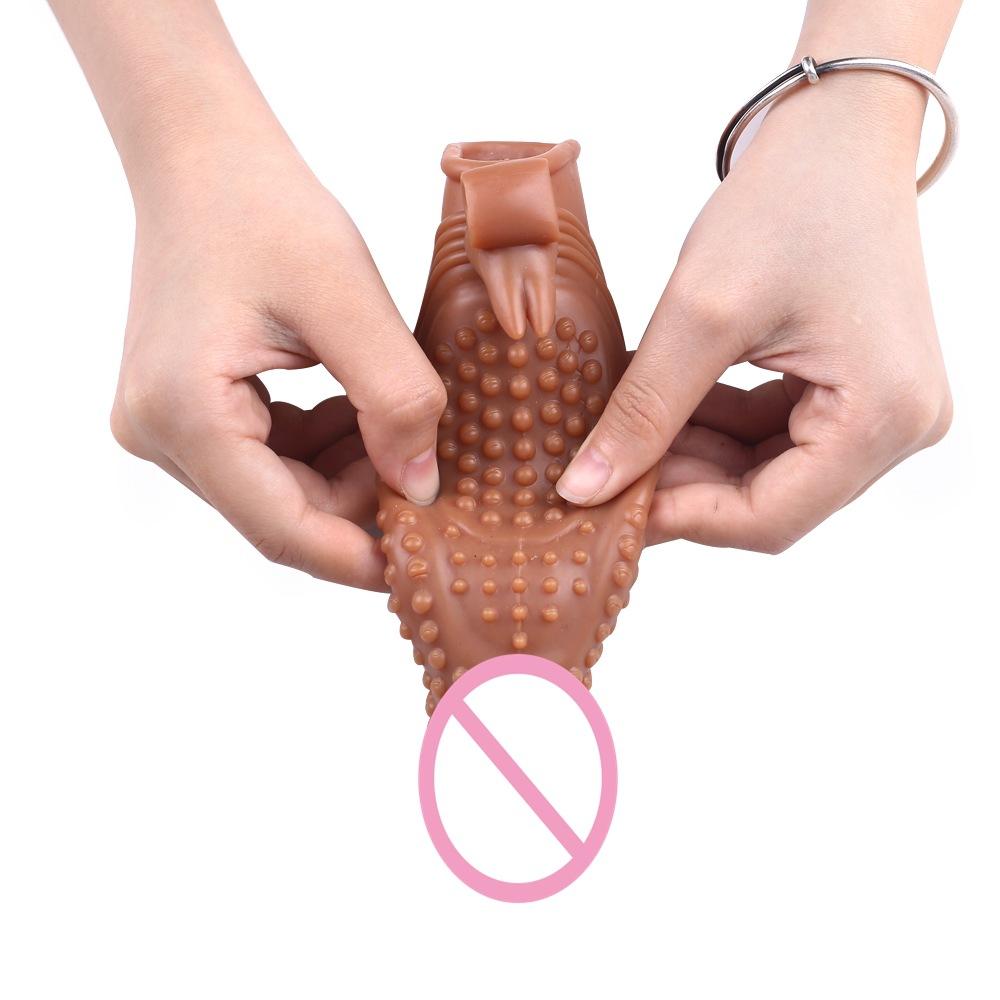 Penis Rings for Men Delay Ejaculation Condom Penis Sleeve Extension Extend Dildo Adult Anal Plug Sex Toys No Vibrator for Women