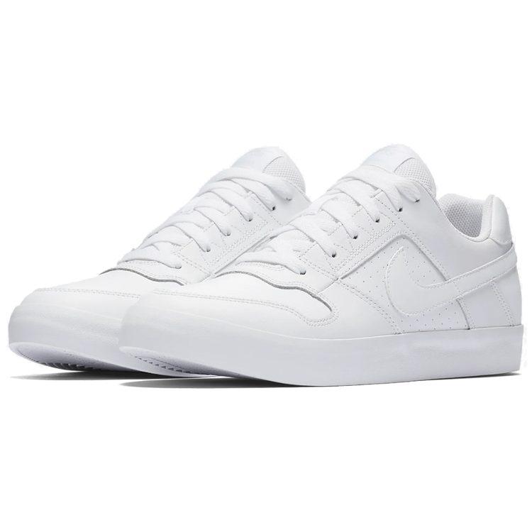 Nike SB Delta Force Vulc Low top Skateboard Shoes Men's Pure White 942237-112