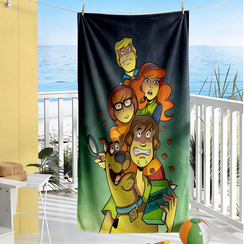 Scooby-doo soft beach towel Foldable Printed beach towel Fashion Lovers Perfect Gift for Friends & Family