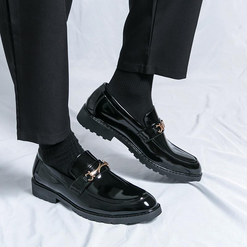 2024 Fashionable Men's Casual Shoes Loafers Men Fashion Pointed Comfortable Slip-On Business Handmade Wedding Shoes Size 38-46