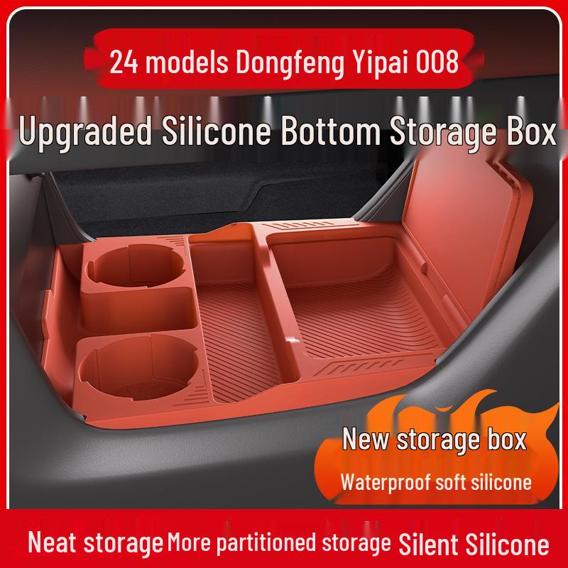 Dongfeng 24 Model Yipai 008 Center Console Lower Storage Box and Glasses Holder for Car Accessories Modification.