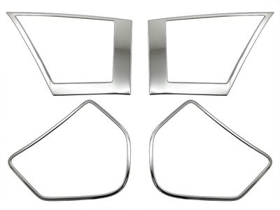 BRIGHTZ Ultra-Mirror Finish Stainless Steel Door Speaker Rings (4-Piece Set) for Toyota Estima 50/55 (GSR50W, GSR55W, ACR50W, ACR55W) [SPEAKER-194]