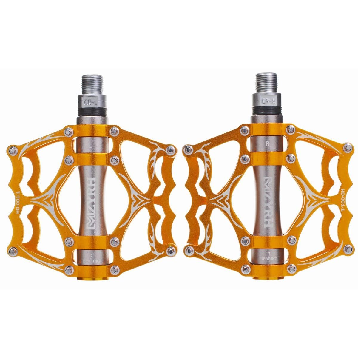 

Алюминиевые педали и правая с 3 подшипниками и осями педалей из хром-молибдена для шоссейных, горных, кроссовых, городских, BMX, складных и (Левый набор) Встроенные Велосипеды Велосипеды,