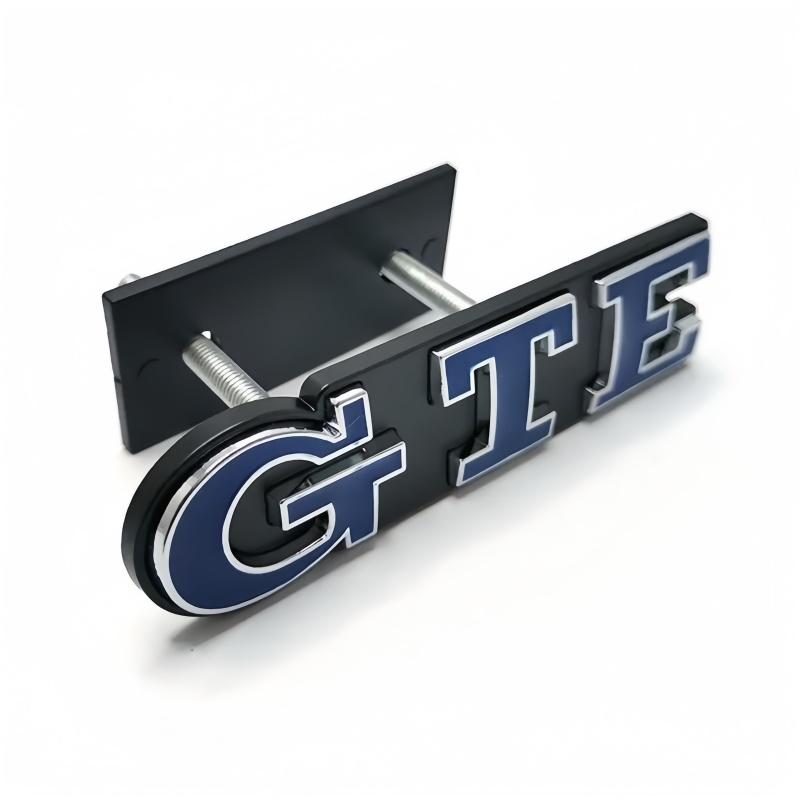 Metall-Chrom-Aufkleber, GTE-Grill- und Kofferraum-Emblem, Auto-Logo-Abzeichen für Plug-in-Hybrid-Golf Passat Touareg Tiguan MK4 5 B5 B6