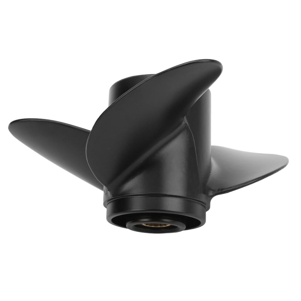 Marine Outboard Propeller 3 Blades 7.8x8in 12 Tooth RH Rotation Replacement for TOHATSU 4‑6HP MFS4 4 Stroke Engine