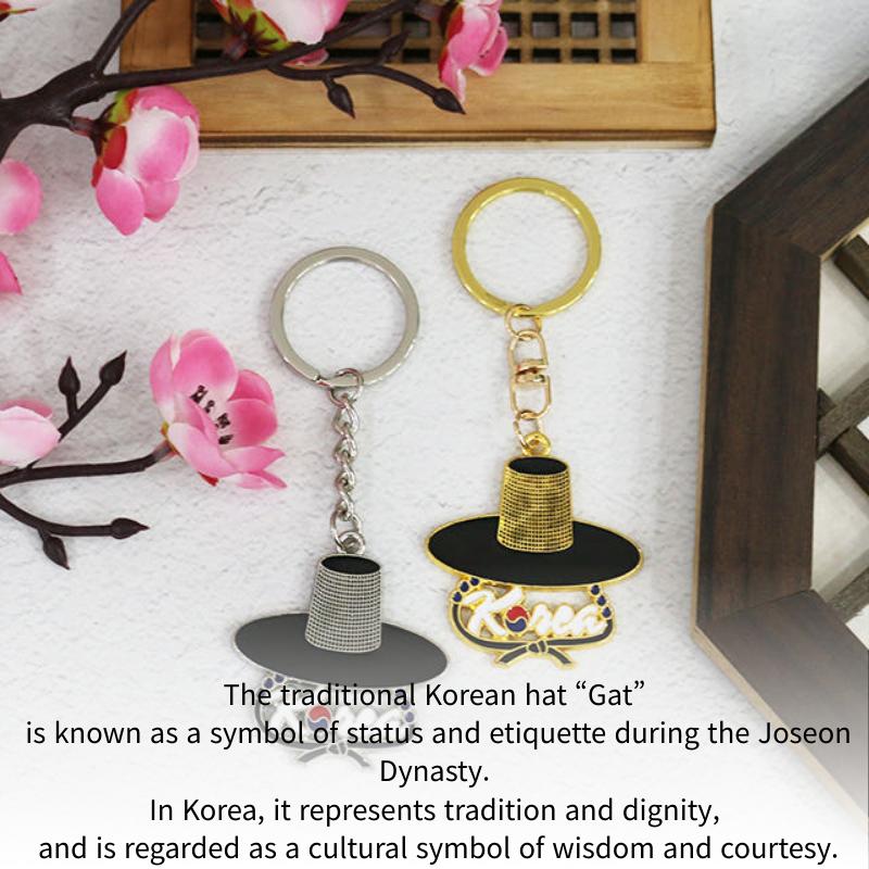[K-PoP] Korean Traditional Keychain – Blue Tiger & Gat Collection