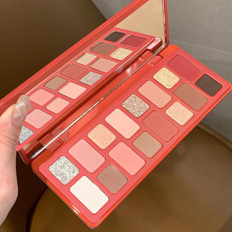 True Colors 16-Color Eyeshadow Palette: Matte, Shimmer, and Glitter for Cosplay, Stage, and Student Makeup.