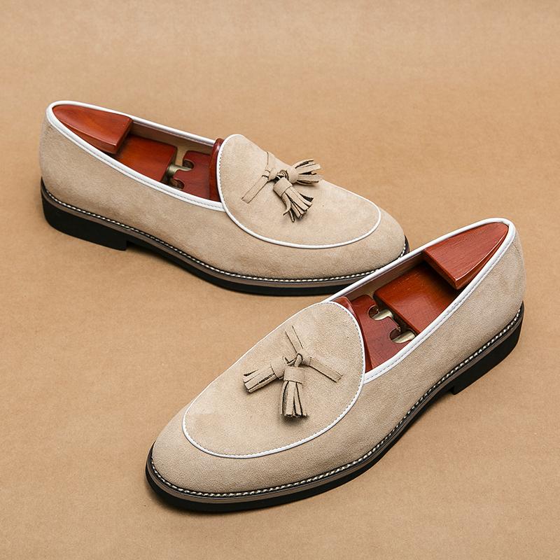 Size 38-46 Fashionable Men Business Fringed Shoes American Casual Comfortable Breathable Driving Travel Brand Loafers Men
