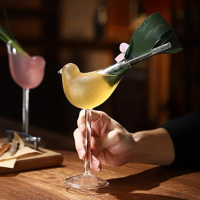 Kieliszek do Martini w kształcie ptaka Elegancki kieliszek do wina na Walentynki Restauracje Kawiarnie Wykwintny prezent dla miłośników wina