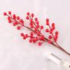 Artificial Red Berry Stem Branch Bright Red 48cm Faux Holly Berry Pick for Xmas Holiday Home Decor Vase Arrangement